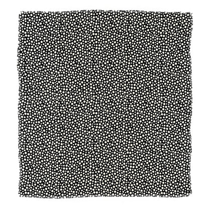Louis Vuitton Silk Wool Kusama Dots Scarf Black White 1 of 6