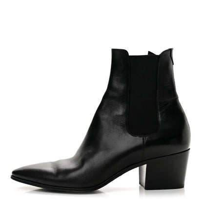 Saint Laurent Incrociato Muriel Vassili 60 Ankle Zip Boots 35 Black 1 of 10