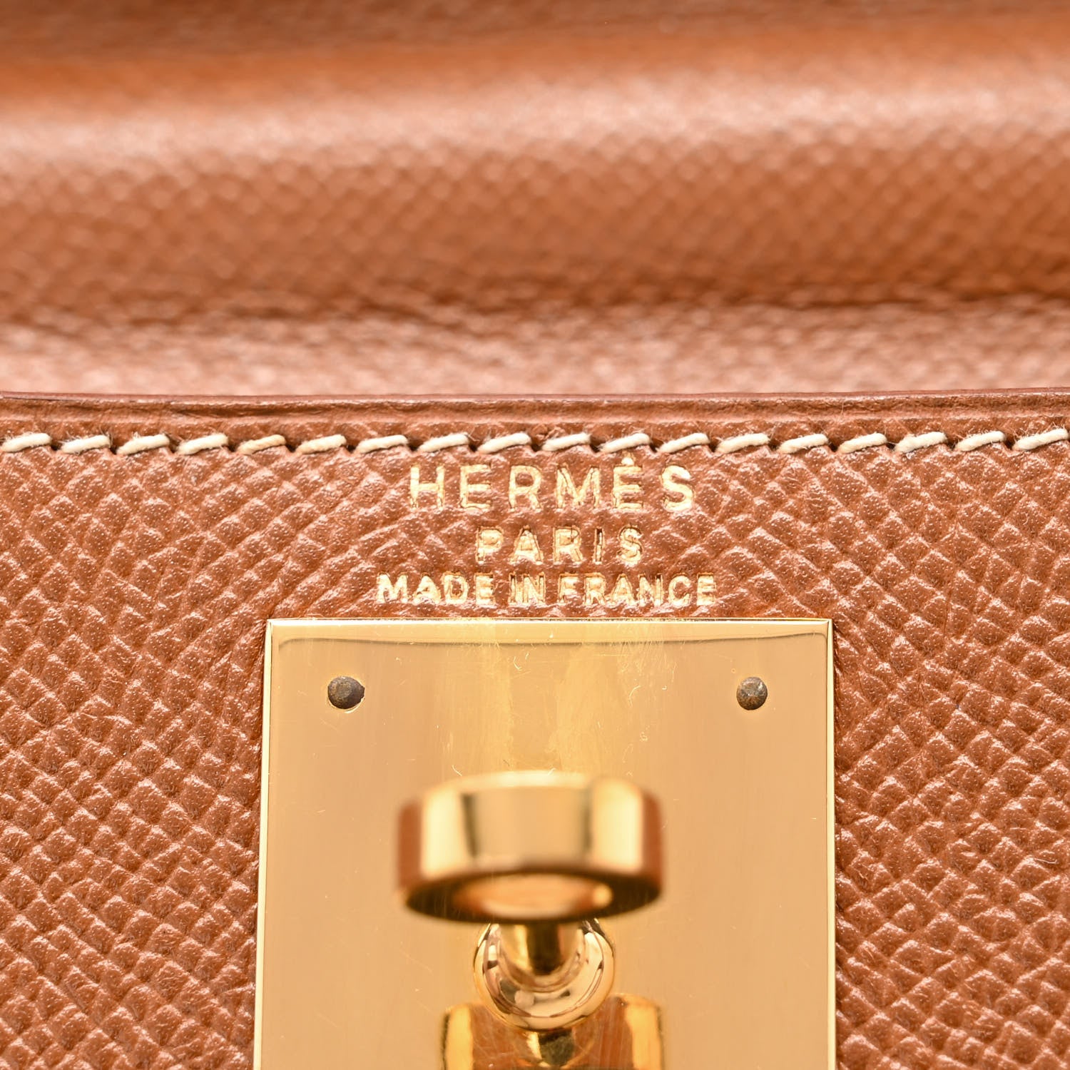 Hermes Courchevel Kelly Sellier 28 Gold 6 of 10
