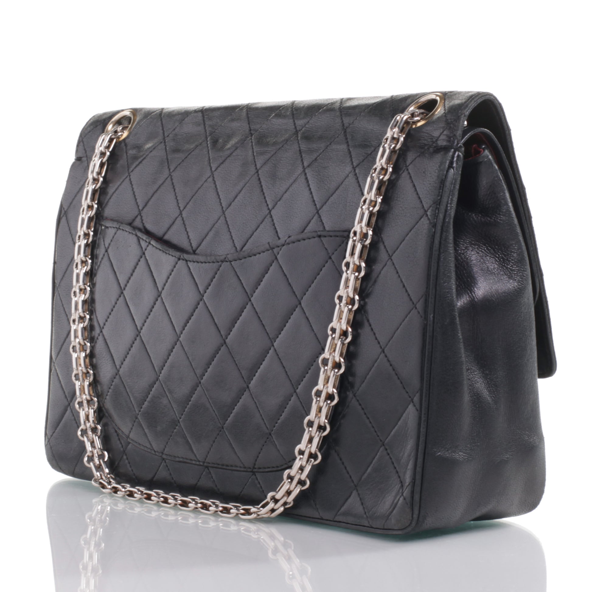 Chanel Lambskin Mademoiselle Chain Double Flap Black 4 of 9