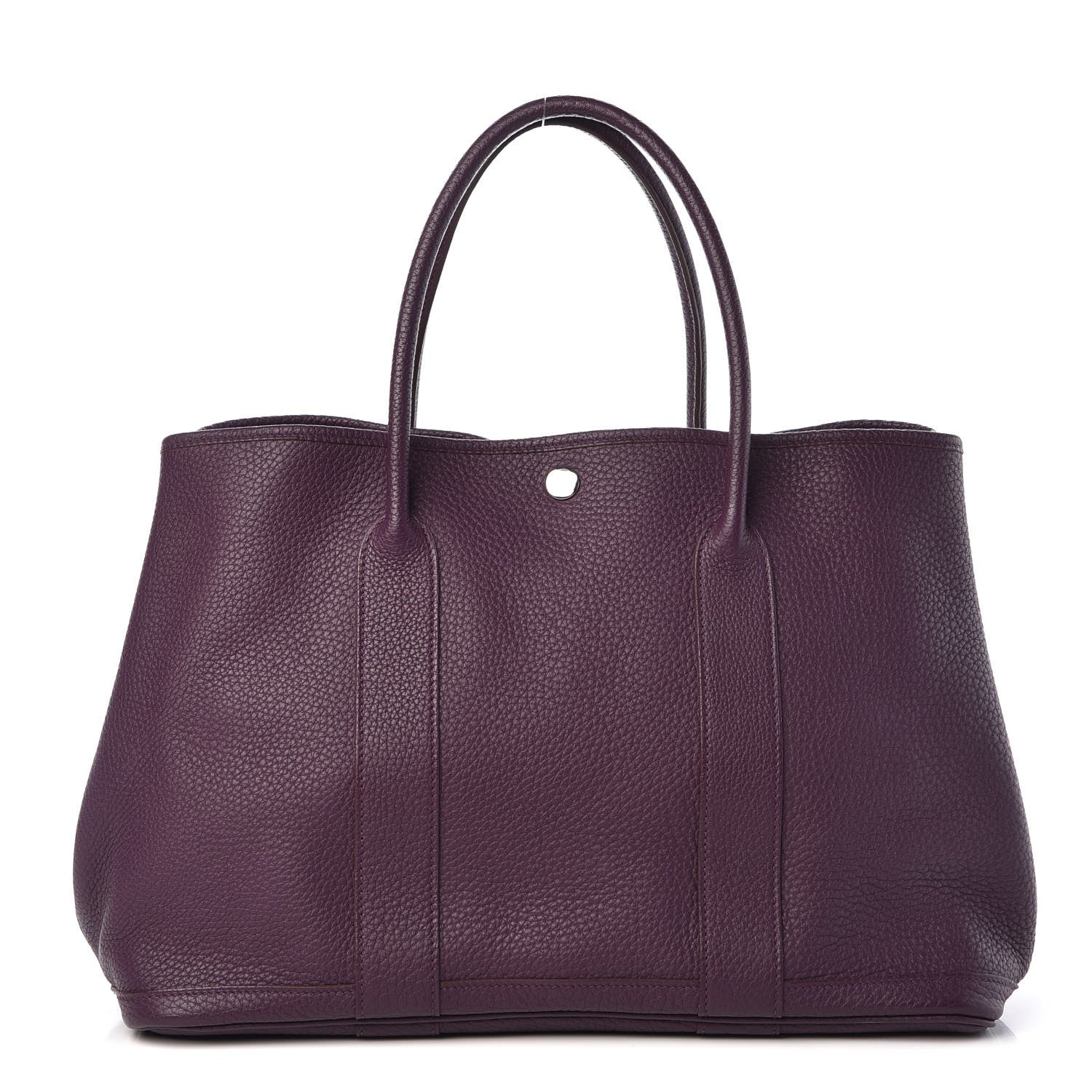 Hermes Taurillon Clemence Garden Party 36 MM Cassis 1 of 7