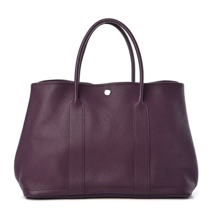 Hermes Taurillon Clemence Garden Party 36 MM Cassis 1 of 7