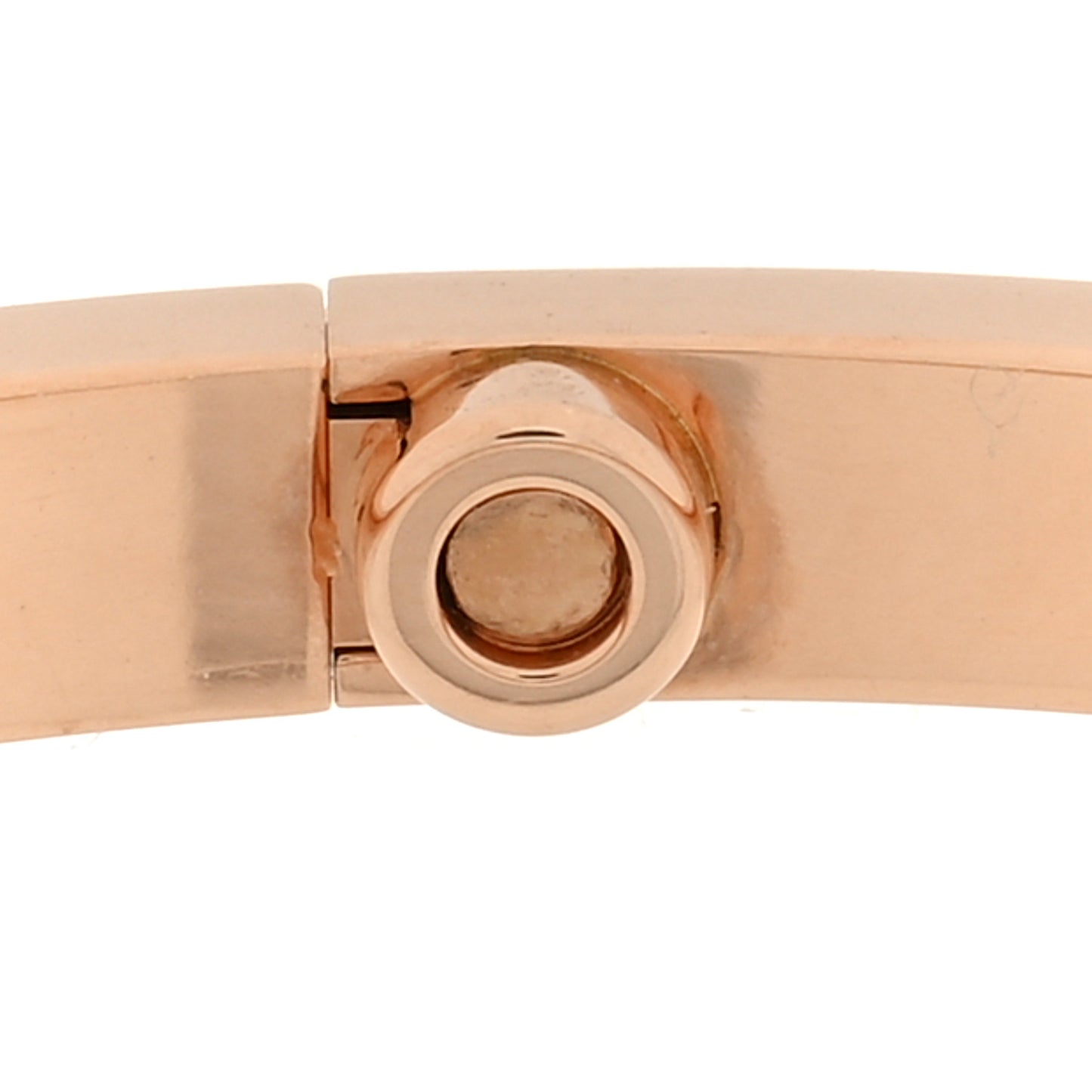 18K Pink Gold 10 Diamond Small LOVE Bracelet 16