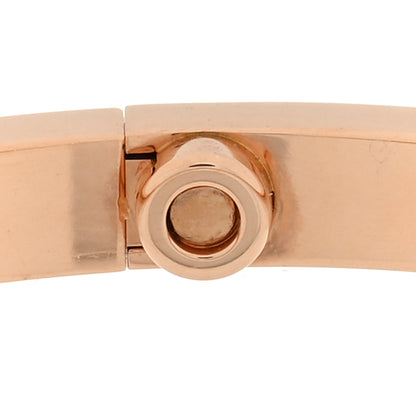 Cartier 18K Pink Gold 10 Diamond Small LOVE Bracelet 16 5 of 6