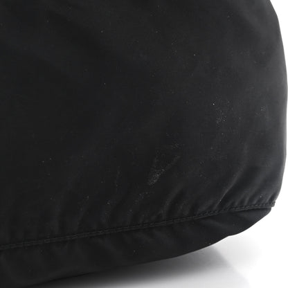 Prada Tessuto Nylon Saffiano Double Buckle Messenger Shoulder Bag Black 10 of 10