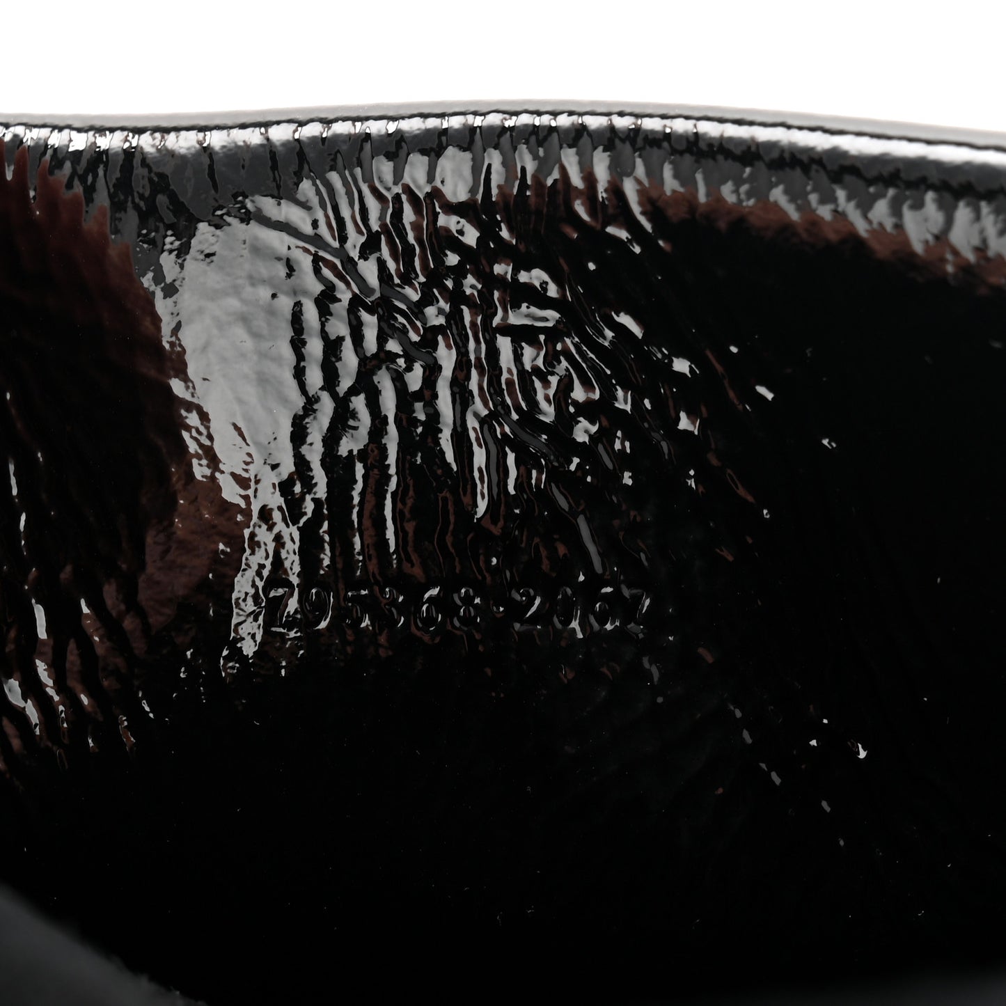 Crinkled Patent Super Mini Dionysus Shoulder Bag Black