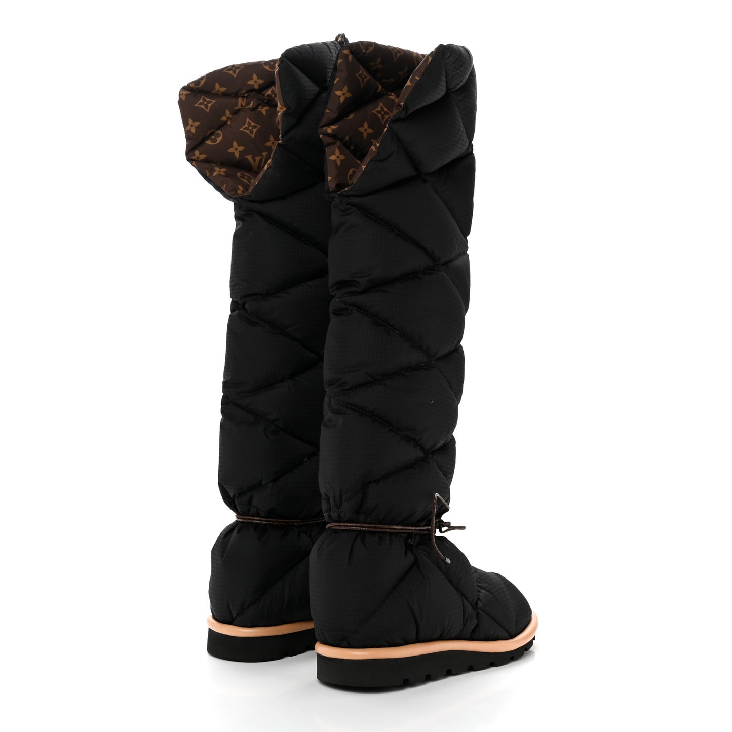 Nylon Monogram Pillow Comfort High Boot 40 Black