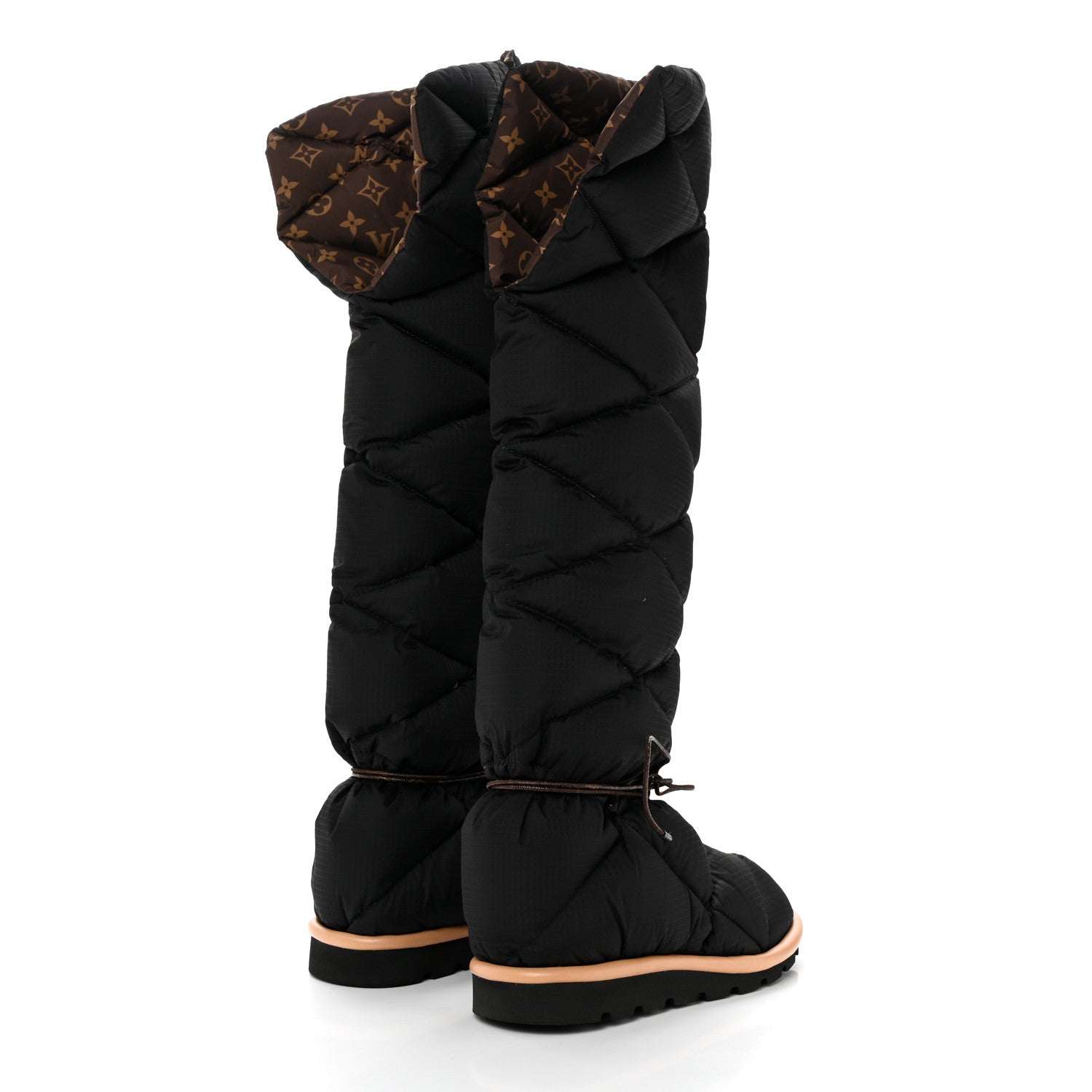 Louis Vuitton Nylon Monogram Pillow Comfort High Boot 40 Black 4 of 8