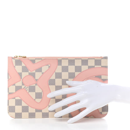 Louis Vuitton Damier Azur Tahitienne Neverfull MM GM Pochette 2 of 6