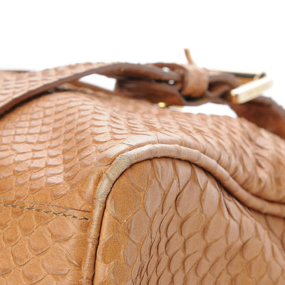 Mulberry Silky Snake Print Oversized Alexa Deer Brown 10 of 14