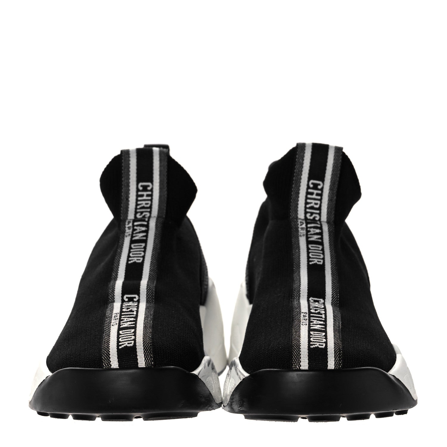 Christian Dior Technical Knit F. Two Point Zero High Top Sneakers 36.5 Black 2 of 11