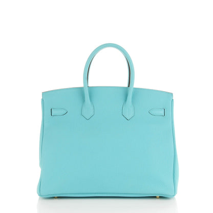 Hermes Togo Birkin 35 Bleu Atoll 4 of 23