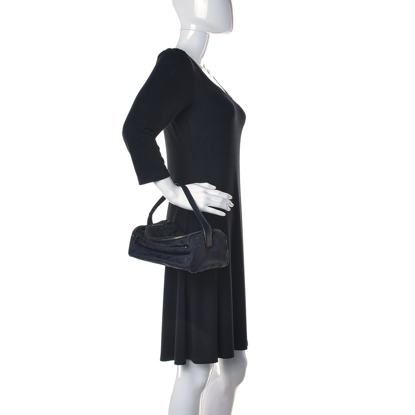 Nylon Travel Cosmetic Case Black