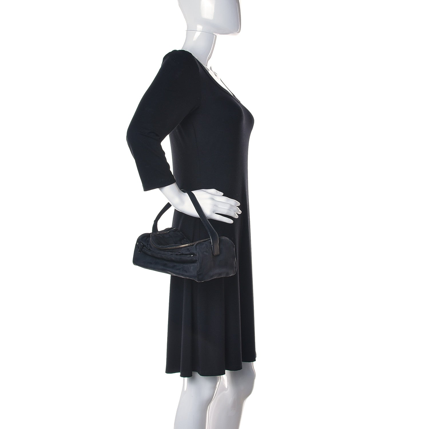 Chanel Nylon Travel Cosmetic Case Black 2 of 10