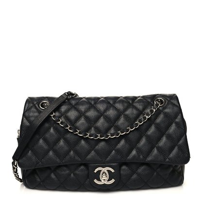 Chanel Caviar Quilted Jumbo Easy Flap Black 1 of 12