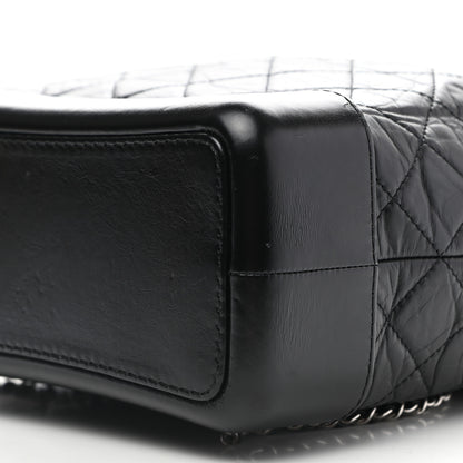 Chanel Aged Calfskin Quilted Gabrielle Backpack Black 10 of 10