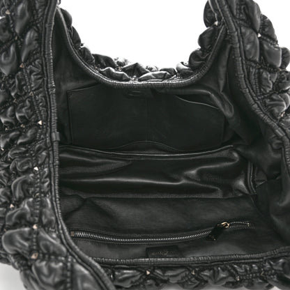 Valentino Garavani Nappa Spikeme Hobo Bag Black 5 of 9