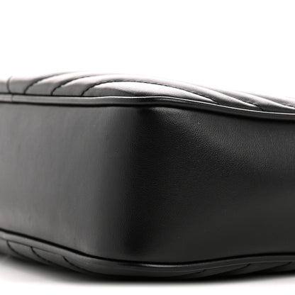 Saint Laurent Calfskin Matelasse Monogram Lou Camera Bag Black 10 of 12