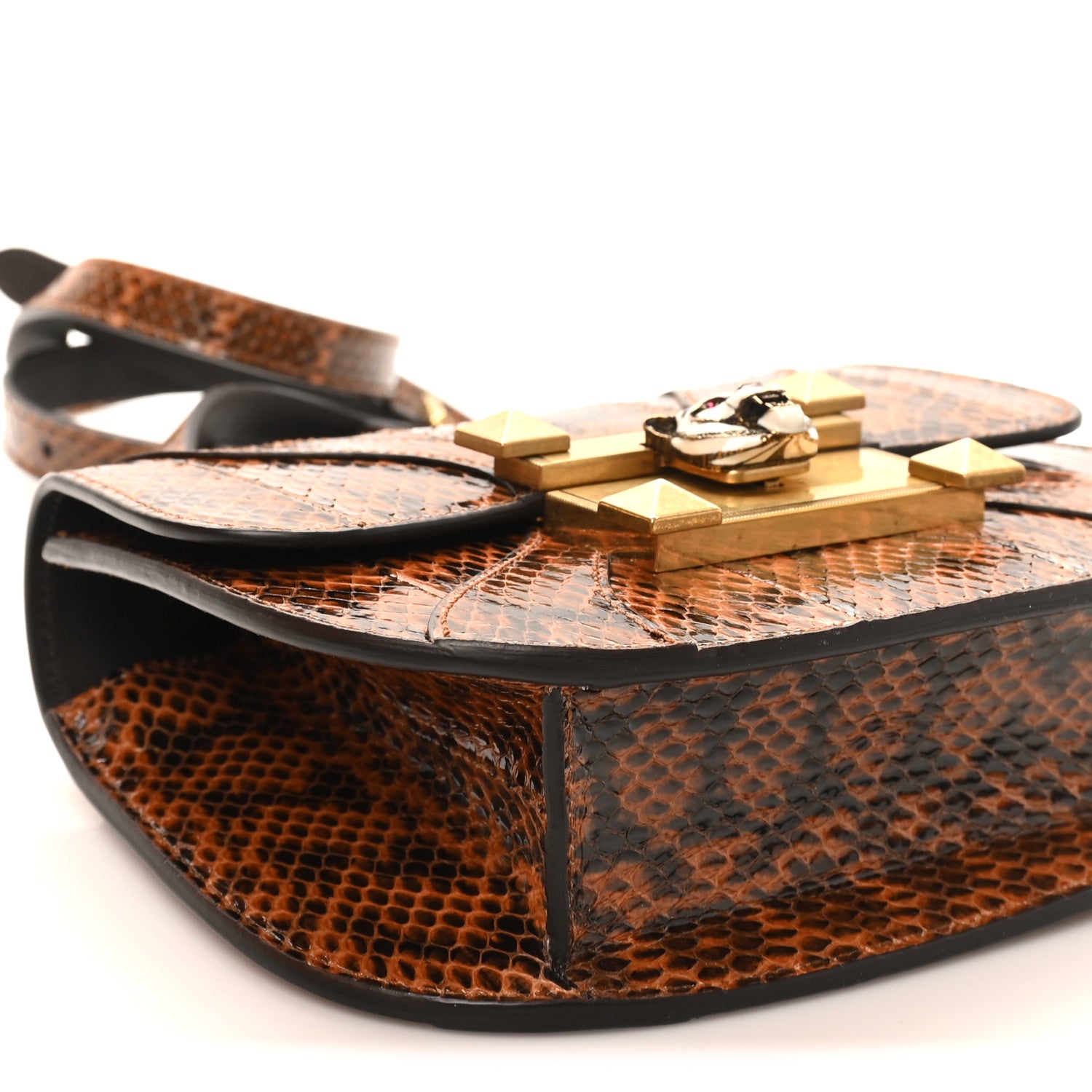 Gucci Elaphe Radiata Crystal Small Osiride Shoulder Bag Bright Cuir Ruby 9 of 10