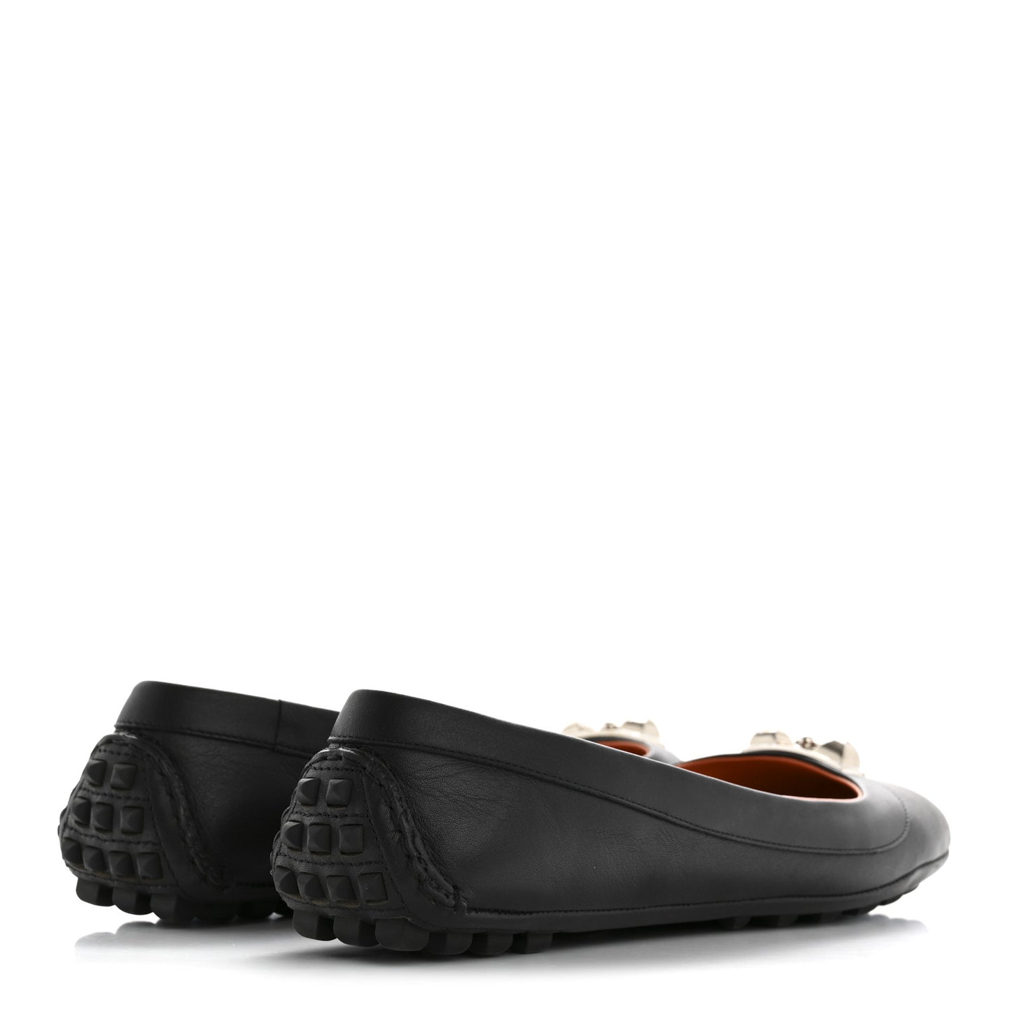 Calfskin Liberty Ballerina Flats 37 Black