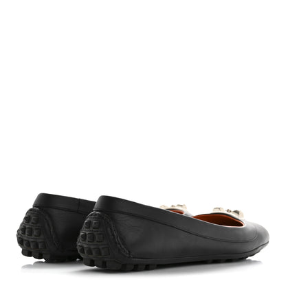 Hermes Calfskin Liberty Ballerina Flats 37 Black 5 of 13
