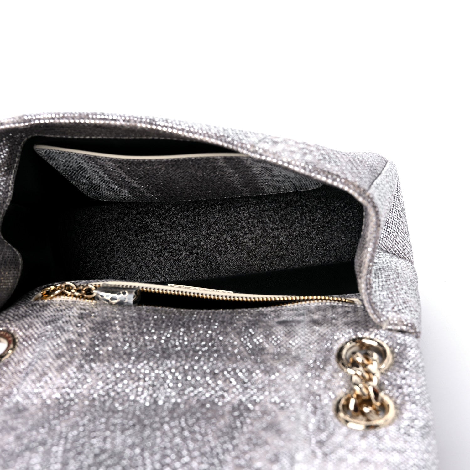 Bulgari Shiny Karung Matelasse Mini Serpenti Cabochon Crossbody Silver 5 of 8