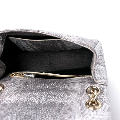 Bulgari Shiny Karung Matelasse Mini Serpenti Cabochon Crossbody Silver 5 of 8