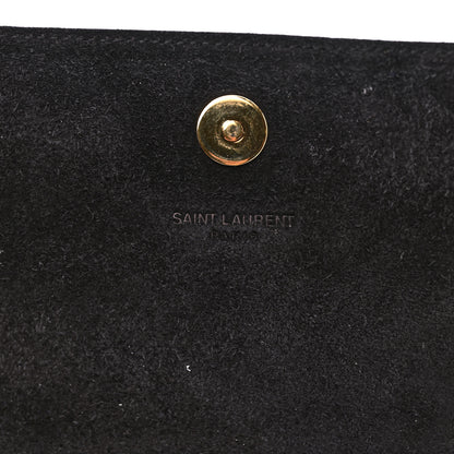 Saint Laurent Metallic Calfskin Classic Monogram Cassandre Clutch Gold 9 of 9