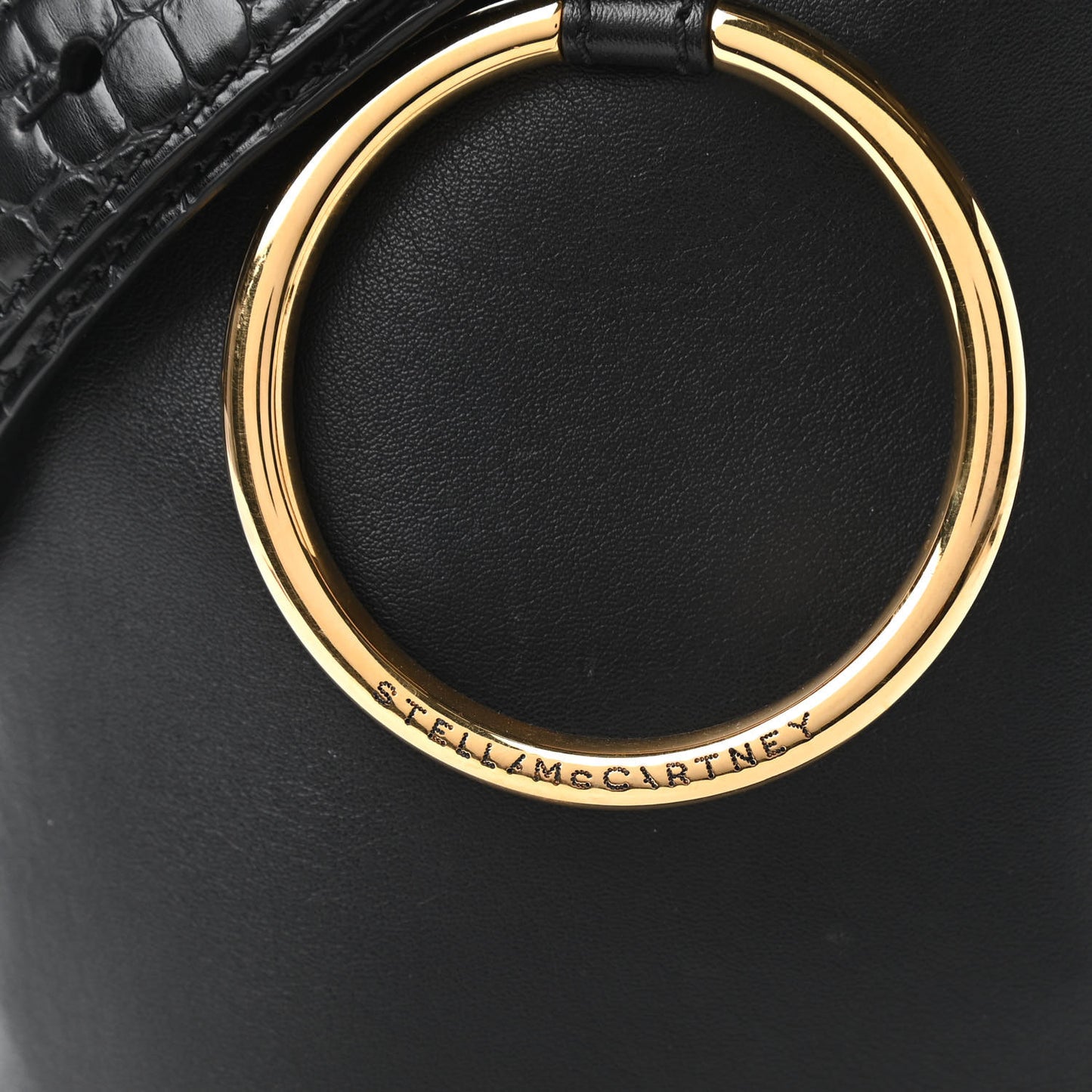 Alter Nappa Medium Ring Bucket Bag Black