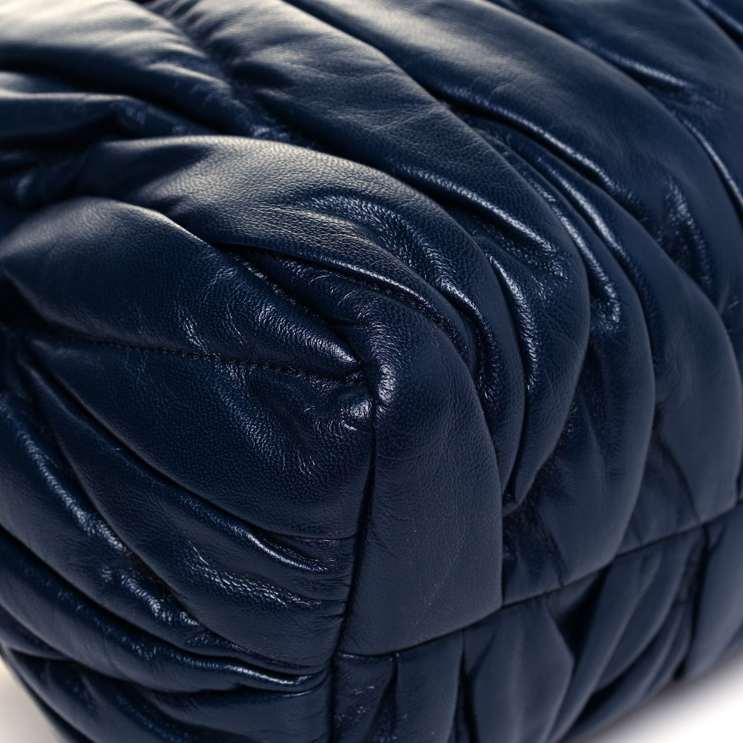 Nappa Matelasse Shoulder Bag Bleuette