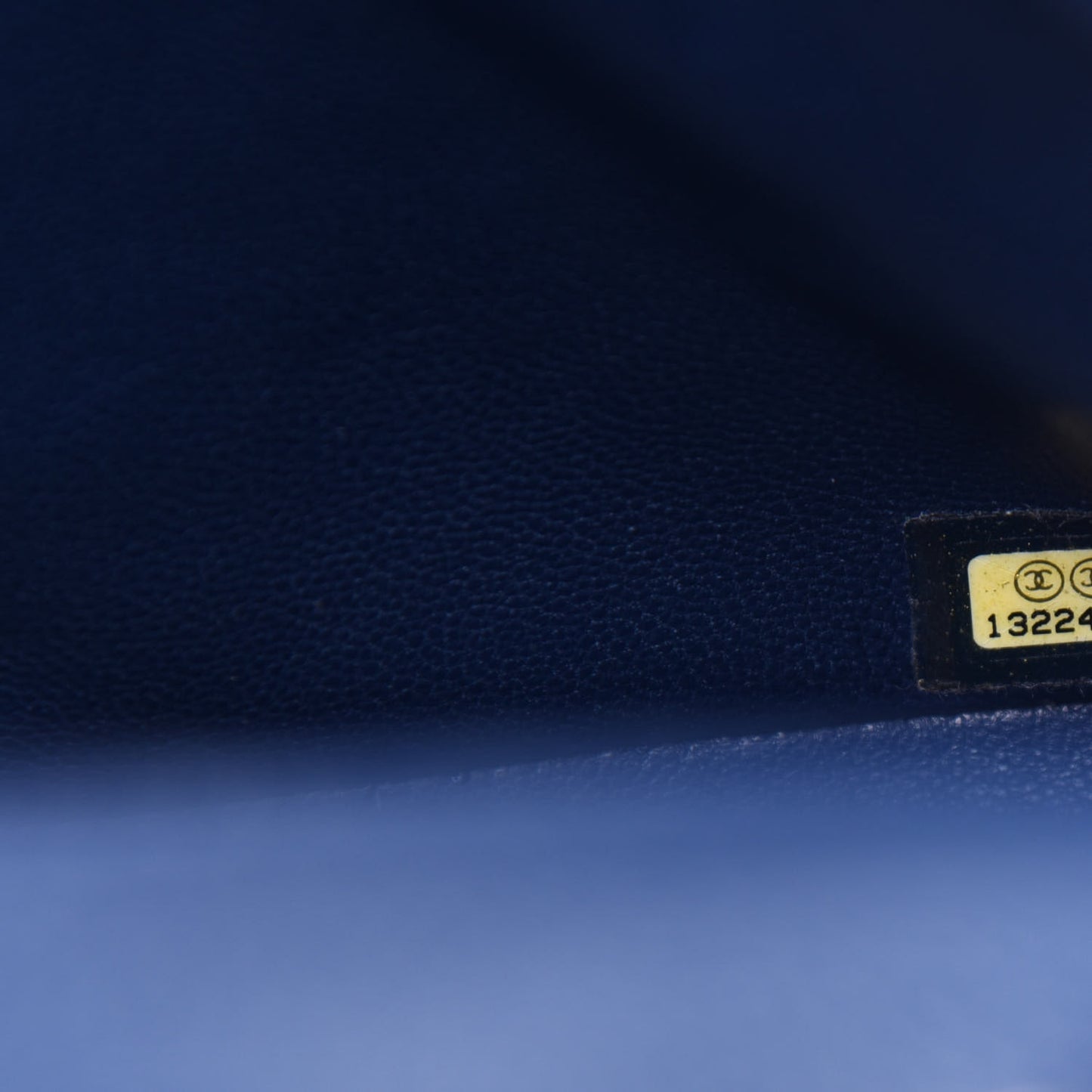 Caviar Quilted Jumbo Single Flap Navy