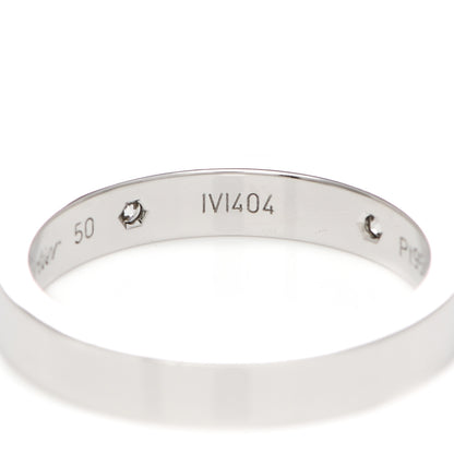 Cartier Platinum 2 Diamond 3mm C De Cartier Wedding Band Ring 50 5.25 5 of 7