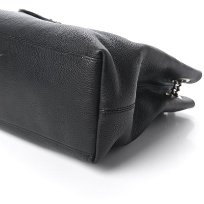 Gucci Pebbled Calfskin Studded Medium Soho Chain Shoulder Bag Black 7 of 11