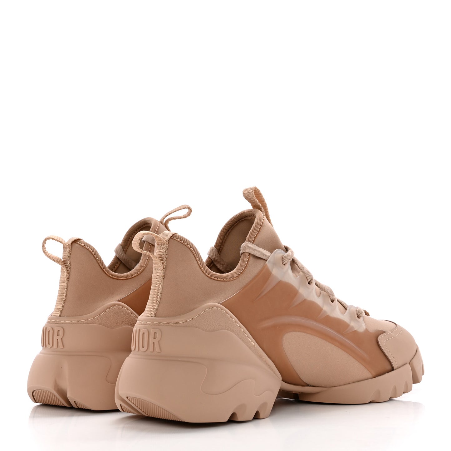 Neoprene Rubber Womens D-Connect Sneakers 37.5 Nude