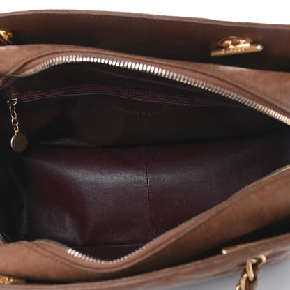 Chanel Lambskin Quilted Diamond CC Shoulder Bag Brown 5 of 9
