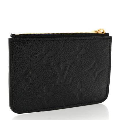 Louis Vuitton LOUIS VUITTON Empreinte Monogram Zipped Romy Card Holder Black 3 of 6