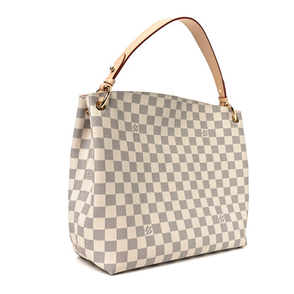 Louis Vuitton Damier Azur Graceful PM Rose Ballerine 3 of 9