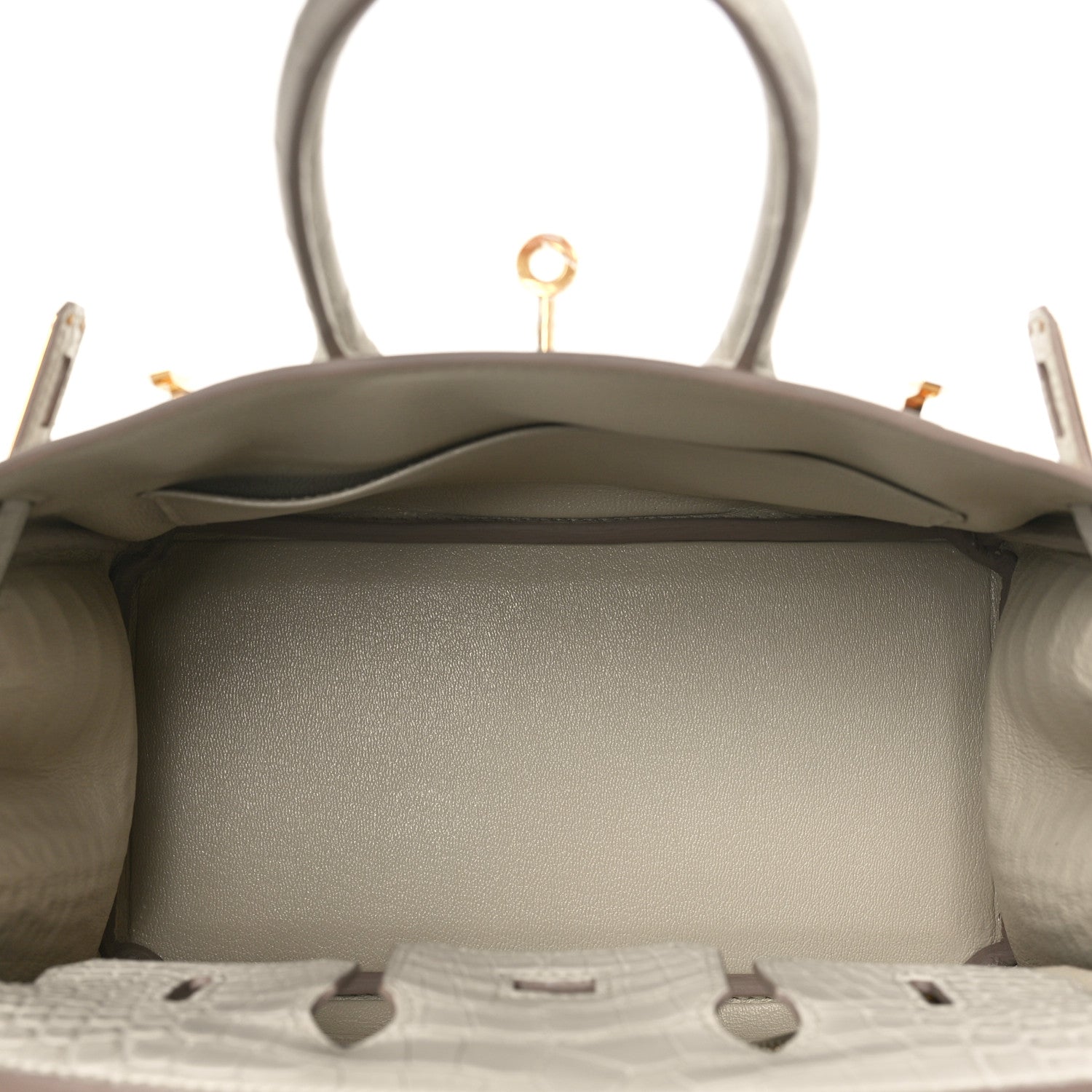 Hermes Matte Alligator Birkin 25 Beton 5 of 12