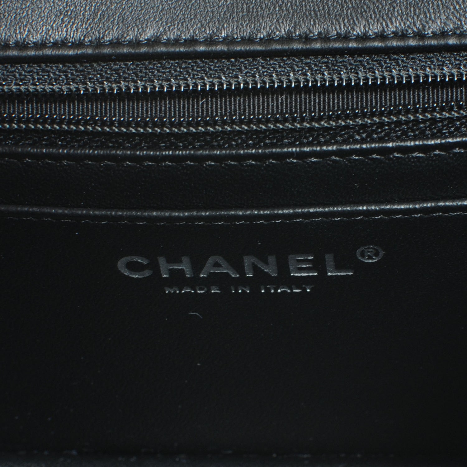 Chanel Lambskin Quilted Mini Square Flap Black 6 of 7