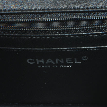 Chanel Lambskin Quilted Mini Square Flap Black 6 of 7