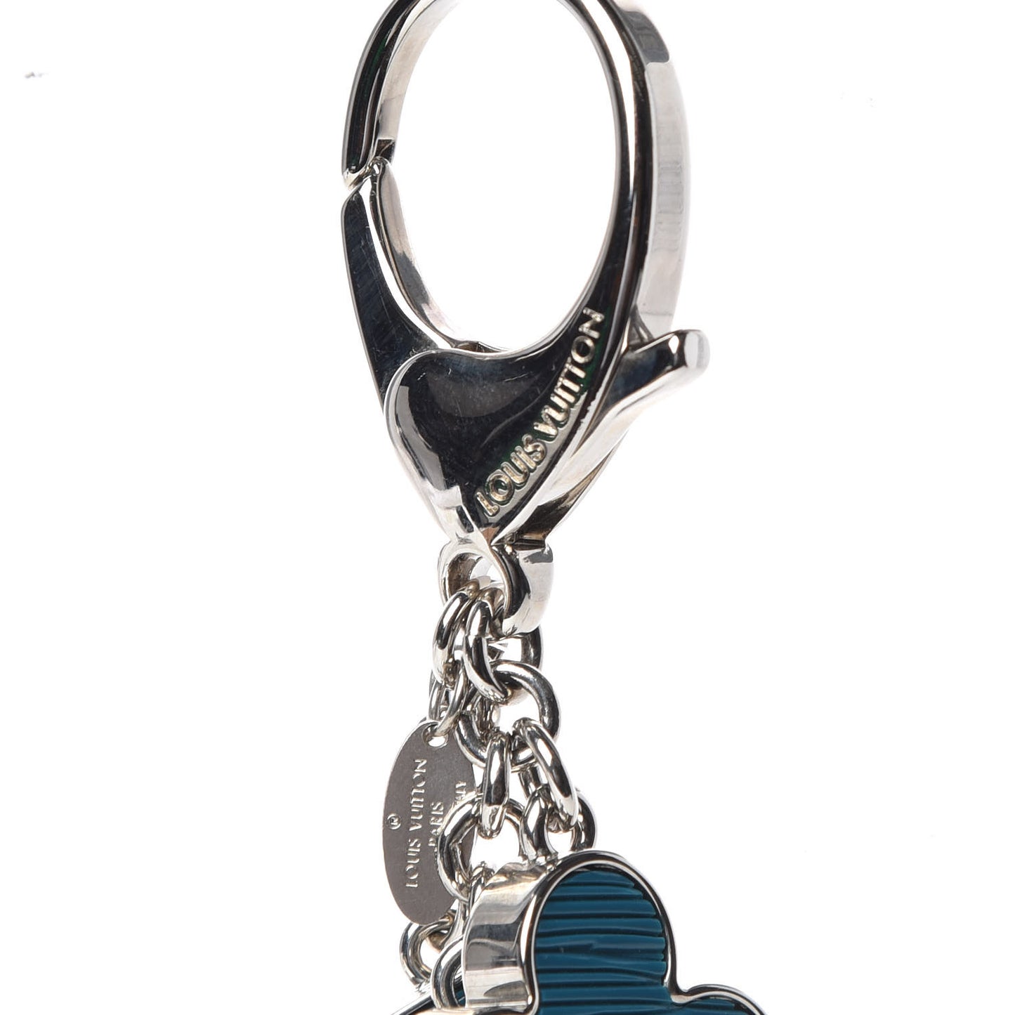 Fleur d Epi Bag Charm Cyan