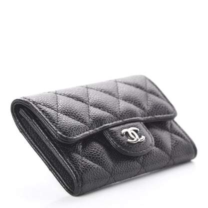 Chanel Caviar Quilted Flap Card Holder Black 3 of 7