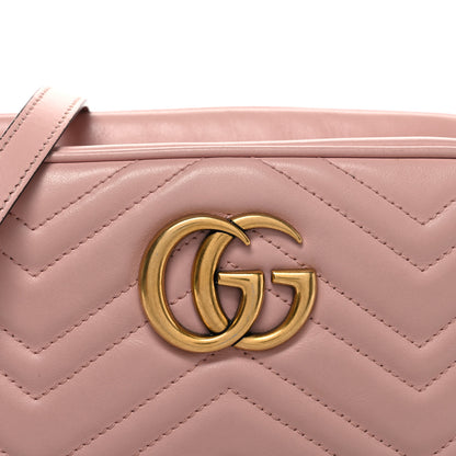 Gucci Calfskin Matelasse Small GG Marmont Chain Shoulder Bag Perfect Pink Perfect Pink 8 of 11