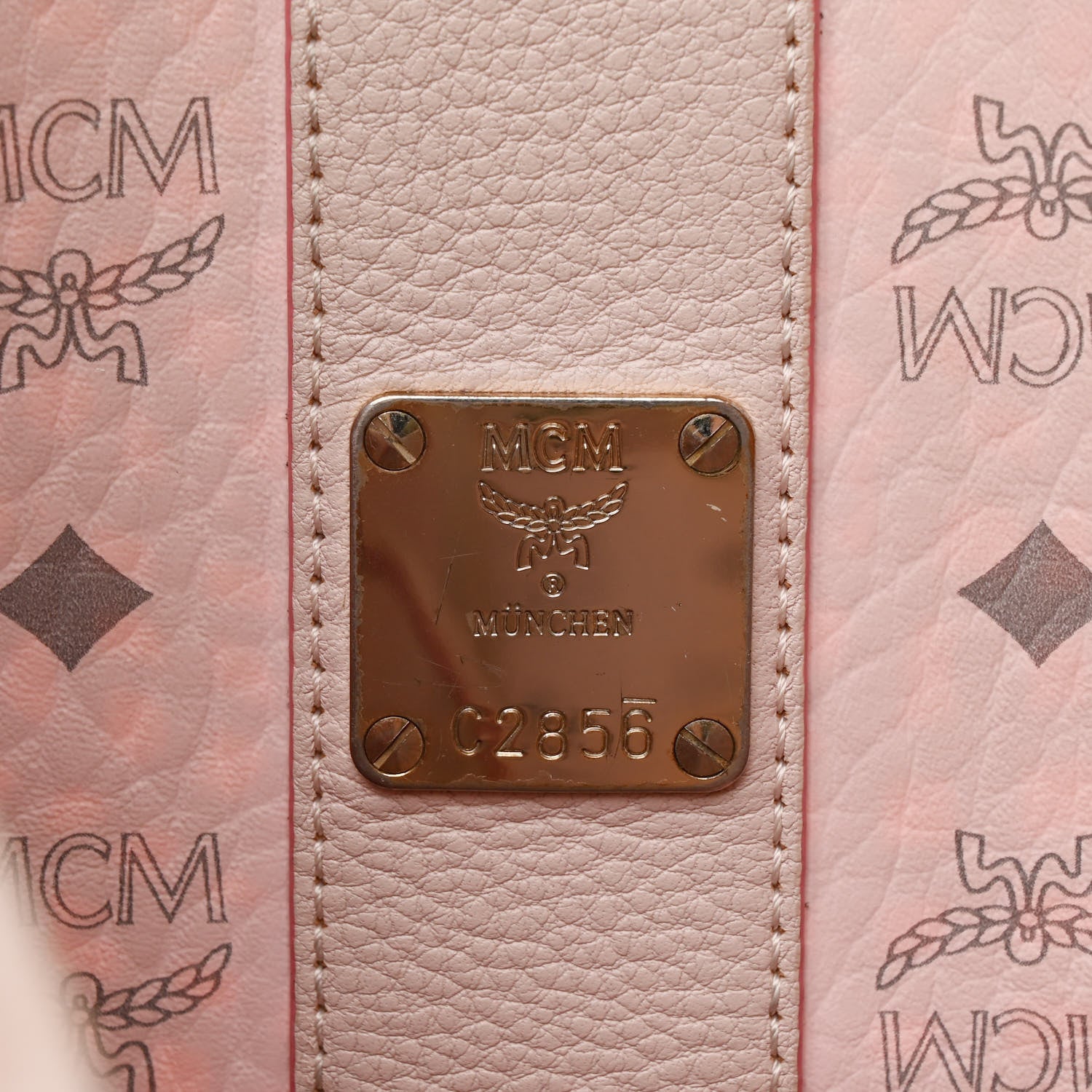 MCM Visetos Medium Liz Reversible Shopper Tote Soft Pink 11 of 21
