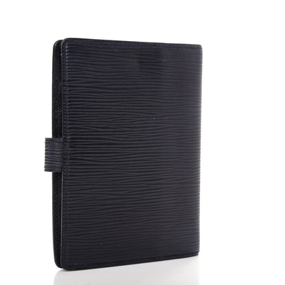 Louis Vuitton Epi Small Ring Agenda Cover Black 3 of 6
