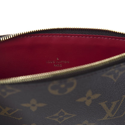 Louis Vuitton Monogram Felicie Chain Wallet Zippered Insert Fuchsia 6 of 6