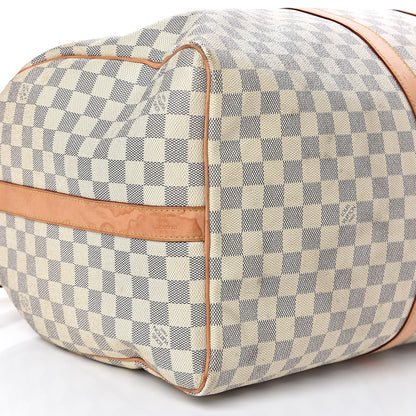 Louis Vuitton Damier Azur Keepall Bandouliere 55 8 of 9