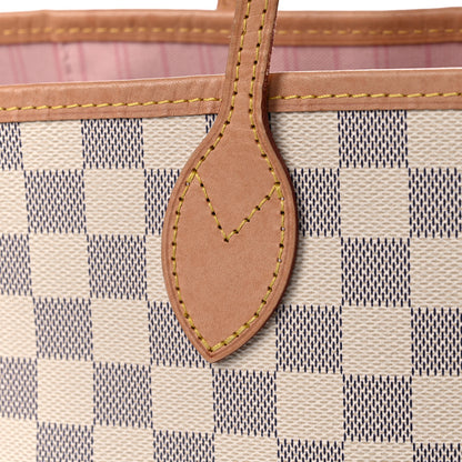 Louis Vuitton Damier Azur Neo Neverfull MM Rose Ballerine 24 of 30