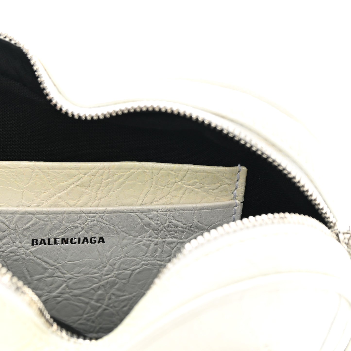 Agneau Arena Mini Le Cagole Heart Bag Optic White