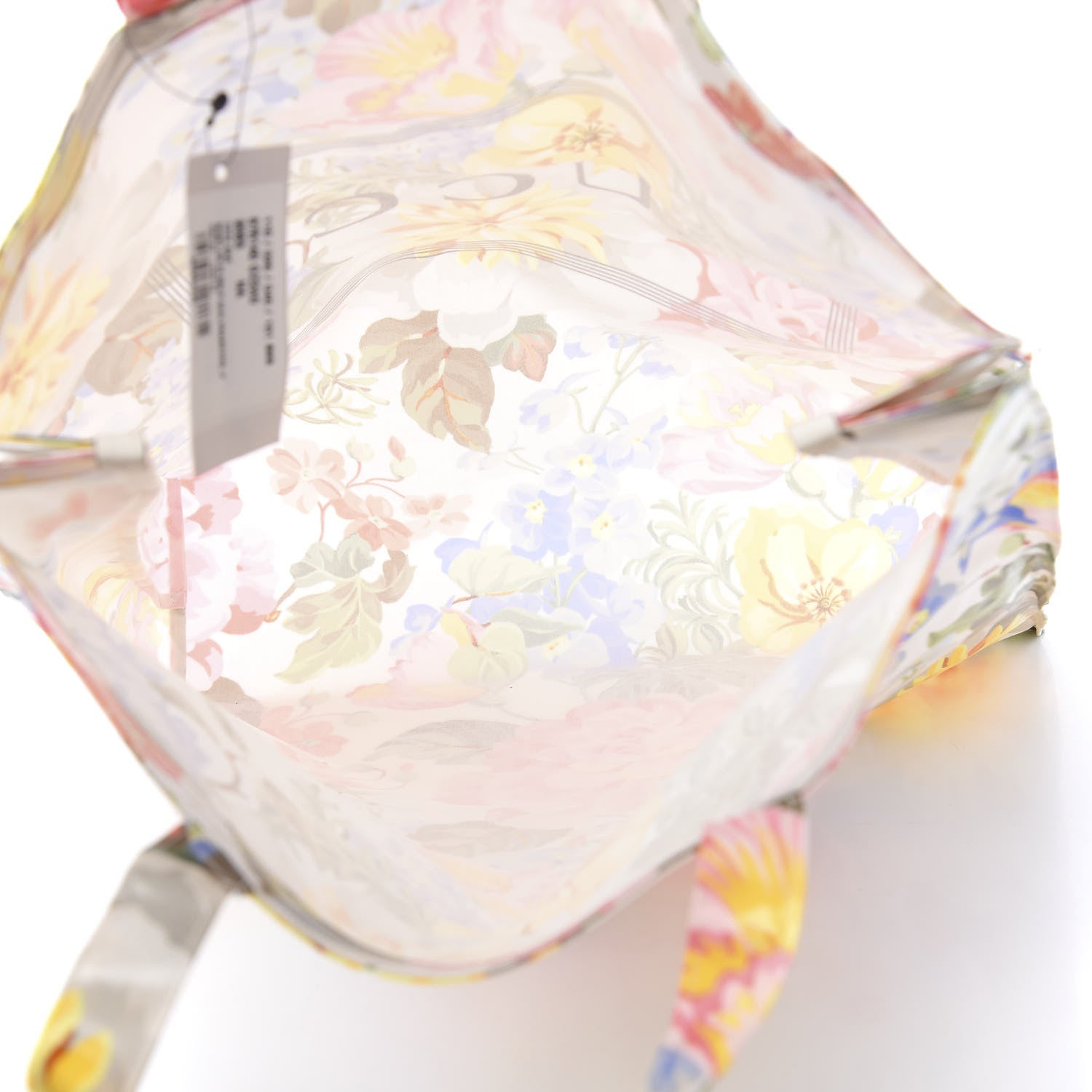 Gucci Patent Canvas Frame Logo Floral Print Vertical Tote Multicolor 6 of 11